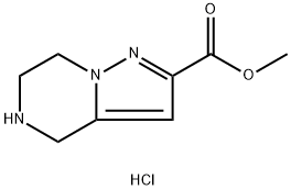 4,5,6,7-四氢吡唑甲基[1,5-A]吡嗪-2-羧酸盐酸盐 结构式