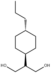 反式-2-((4-正丙基)环己基)-1,3-丙二醇 结构式