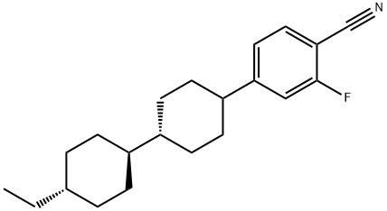 乙基双环己基-3-氟-4-氰基苯 结构式