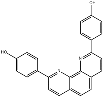 4,4<i></i>'-(1,10-菲咯啉-2,9-二基)二苯酚 结构式