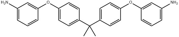 2,2<i></i>'-双[4-(3-氨基苯氧基)苯基)]丙烷 结构式