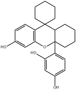 4-(6<i></i>'-羥基-1<i></i>',2<i></i>',3<i></i>',4<i></i>',4A<i></i>',9A<i></i>'-六氫螺[環(huán)己烷-1,9<i></i>'-氧雜蒽]-4A<i></i>'-基)-1,3-苯二酚 結(jié)構(gòu)式