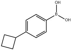 (4-环丁基苯基)硼酸 结构式