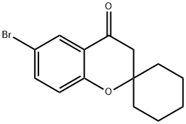 6-溴螺[苯并二氢吡喃-2,1<i></i>'-环己烷] -4-酮 结构式