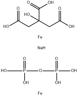 焦磷酸铁钠 结构式