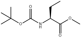 BUTANOIC ACID, 2-[[(1,1-DIMETHYLETHOXY)CARBONYL]AMINO]-, METHYL ESTER, (2S)- 结构式
