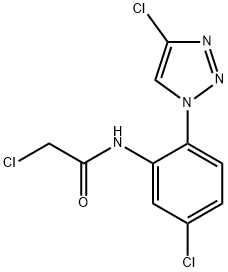 1-(2-氯乙酰胺基-4-氯苯基)-4-氯-1,2,3-三氮唑 結(jié)構(gòu)式