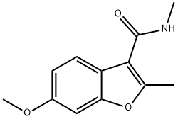 6-甲氧基-N,2-二甲基苯并呋喃-3-羧酰胺 结构式