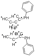 1,1<i></i>'-双(苯基膦基)二茂铁 结构式