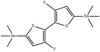 (3,3<i></i>'-二氟-[2,2<i></i>'-联噻吩]-5,5<i></i>'-二基)双三甲基锡 结构式