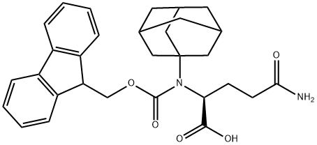 N-芴甲氧羰基-N<i></i>'-1-金刚烷基-L-谷氨酰胺 结构式