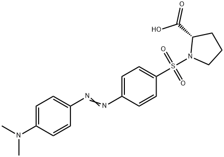 4-二甲氨基偶氮苯-4<i></i>'-磺酰-L-脯氨酸 结构式