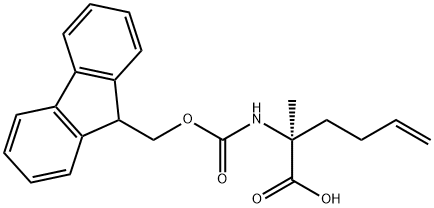 (S)-N-FMOC-2-(3<i></i>'-BUTENYL)ALANINE 结构式