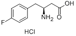 (S)-3-氨基-4-(4-氟苯基)-丁酸鹽酸鹽 結(jié)構(gòu)式