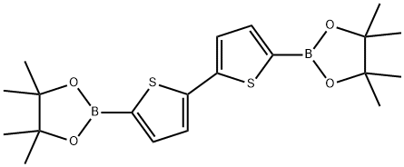 2,2<i></i>'-二噻吩-5,5<i></i>'-二硼酸二频哪醇酯 结构式