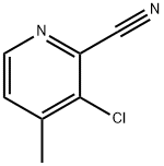 2-氰基-3-氯-4-甲基吡啶 結(jié)構(gòu)式