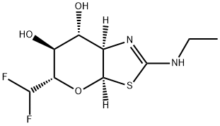 (3AR,5S,6S,7R,7AR,E)-5-(二氟甲基)-2-(乙基亞氨基)六氫-5H-吡喃[3,2-D]噻唑-6,7-二醇 結(jié)構(gòu)式