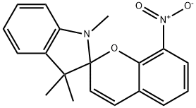 1<i></i>',3<i></i>',3<i></i>'-三甲基螺环-8-硝基(2H-1-苯并吡喃-2<i></i>',2<i></i>'-吲哚啉) 结构式