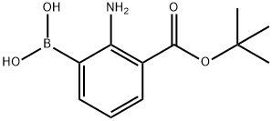3-BOC-氨基苯基硼酸 结构式