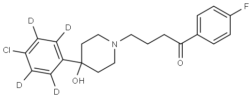 氟哌啶醇-D4氘代标记 结构式