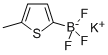 5-甲基-2-噻吩三氟硼酸钾 结构式