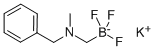 N-苄基-N-甲基-氨甲基三氟硼酸钾 结构式