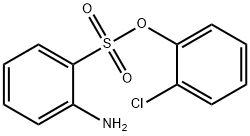 2-氨基苯磺酸-2<i></i>'-氯苯酯 结构式