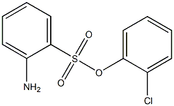 2-氨基苯磺酸-2<i></i>'-氯苯酯 结构式