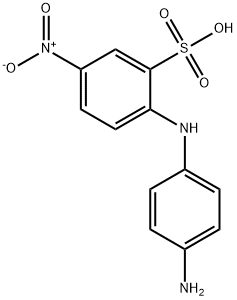 4<i></i>'-氨基-4-硝基二苯胺-2-磺酸 结构式