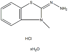 3-甲基-2-苯并噻唑酮腙鹽酸鹽水合物 結(jié)構(gòu)式