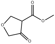 4-氧代四氢呋喃-3-羧酸甲酯 结构式