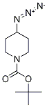 4-迭氮基哌啶-1-甲酸叔丁酯 结构式