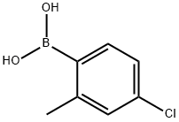 4-氯-2-甲基苯硼酸 結(jié)構(gòu)式