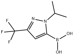 (1-异丙基-3-(三氟甲基)-1H-吡唑-5-基)硼酸 结构式