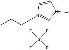 1-甲基-3-丙基咪唑四氟硼酸盐 结构式