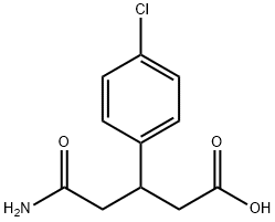 3-(4-氯苯基)戊二酸單酰胺 結(jié)構(gòu)式