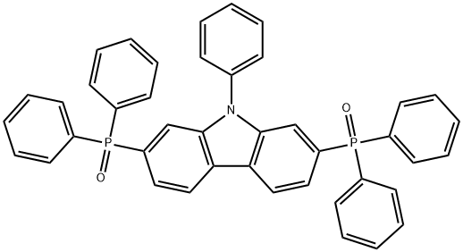 2,7-二(二苯基氧膦基)-9-苯基咔唑 结构式