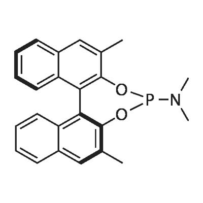 (S)-(+)-(2,6-二甲基-3,5-二氧-4-磷-环庚[2,1-A:3,4-A<i></i>']二萘-4-基)二甲胺 结构式