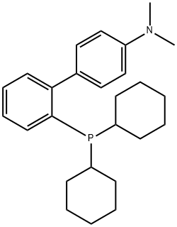 2<i></i>'-(二环己基膦基)-N,N-二甲基[1,1<i></i>'-联苯]-4-胺 结构式