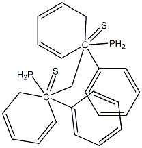 Phosphine sulfide,1,1<i></i>'-methylenebis[1,1-diphenyl- 结构式