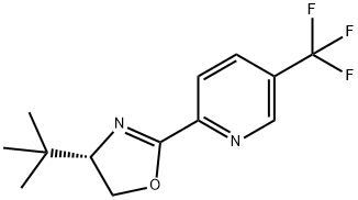 2-[(4S)-4-叔丁基-4,5-二氫-2-惡唑基]-5-三氟甲基吡啶 結(jié)構(gòu)式