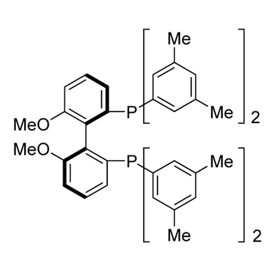 (R)-(+)-2,2<i></i>'-双[二(3,5-二甲苯基)磷]-6,6<i></i>'-二甲氧基-1,1<i></i>'-联苯 结构式