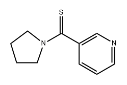 3-吡啶基- 1-吡咯烷基甲硫醇 结构式