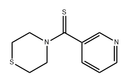 3-吡啶基- 4-硫代吗啉基甲硫醇 结构式