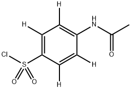 4-Acetamidobenzene D4 sulfo<i></i>nyl Chloride 结构式