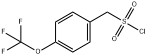 (4-(trifluoromethoxy)phenyl)methanesulfo<i></i>nyl chloride 结构式