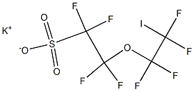 1,1,2,2-四氟-2-(1,1,2,2-2-四氟-2-碘乙氧基)乙磺酸钾 结构式