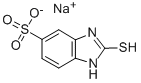 2-巯基苯并咪唑-5-磺酸钠二水合物 结构式