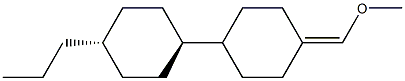 1,1<i></i>'-Bicyclohexyl, 4-(methoxymethylene)-4<i></i>'-propyl-, trans- 结构式