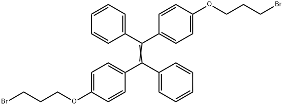 1,1<i></i>'-(1,2-diphenyl-1,2-ethenediyl)bis[4-(3-bromopropoxy)-benzene 结构式